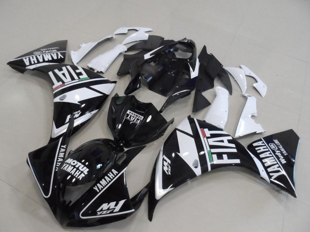 Carena Moto Yamaha YZF R1 2009-2011 - Bianco Nero Motul Fiat