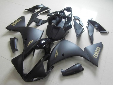 Carena Moto Yamaha YZF R1 2009-2011 - Nero Lucido Nero Opaco Oro Decals