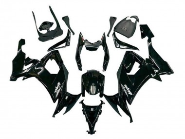 Carena Moto Kawasaki ZX10R 2008-2010 - Nero Lucido Bianco Decal