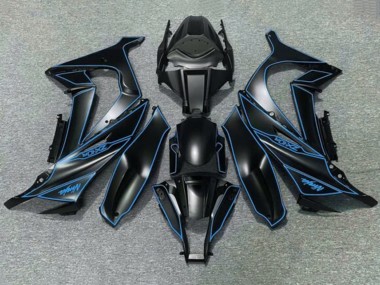 Carena Moto Kawasaki ZX10R 2011-2015 - Nero Opaco Blu