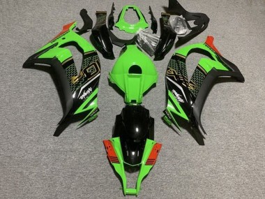 Carena Moto Kawasaki ZX10R 2011-2015 - Verde Nero Rosso Honeycomb