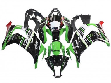 Carena Moto Kawasaki ZX10R 2011-2015 - Verde Nero Bianco Rosso Banda Mostro
