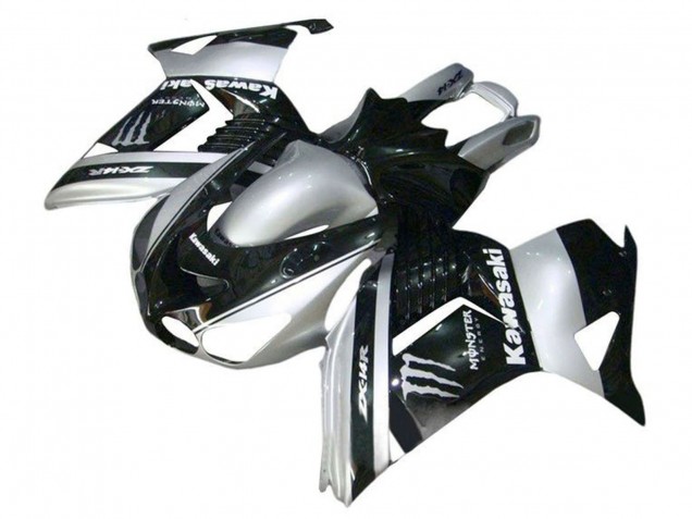 Carena Moto Kawasaki ZX14R ZZR1400 2006-2011 - Argento Nero Mostro