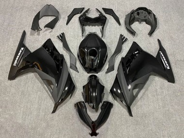Carena Moto Kawasaki EX300 2013-2024 - Nero Lucido Nero Opaco