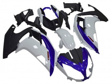 Carena Moto Kawasaki Ninja 650 EX650 2012-2016 - Bianco Blu Nero Opaco
