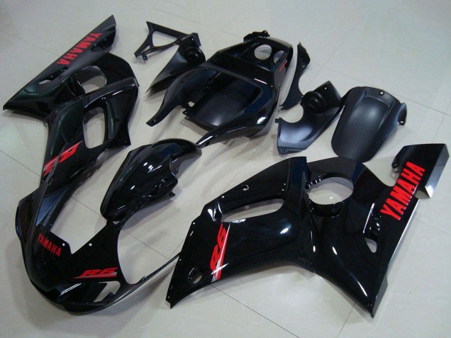 Carena Moto Yamaha YZF R6 1998-2002 - Nero Lucido Rosso Decals