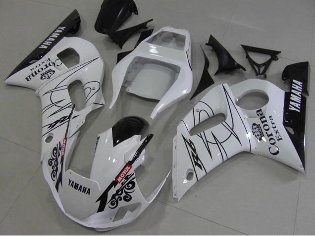 Carena Moto Yamaha YZF R6 1998-2002 - Bianco Nero Rosso Corona Motul