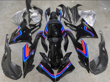 Carena Moto BMW S1000RR 2019-2022 - Nero Doppio Blu Rosso