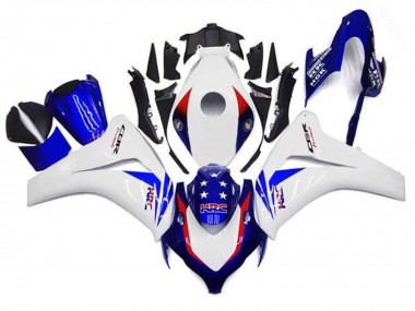 Carena Moto Honda CBR1000RR 2008-2011 - Bianco Rosso Blu Stella HRC