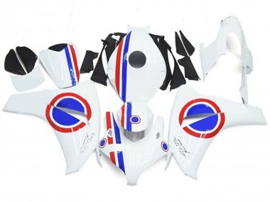Carena Moto Honda CBR1000RR 2008-2011 - Bianco Rosso Blu Banda
