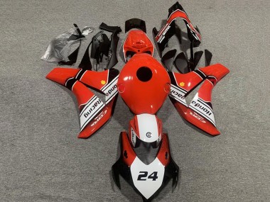 Carena Moto Honda CBR1000RR 2008-2011 - Rosso Bianco Nero Lucido 24
