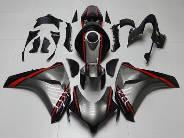 Carena Moto Honda CBR1000RR 2008-2011 - Grigio Rosso Nero Lucido Banda