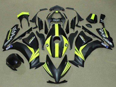 Carena Moto Honda CBR1000RR 2012-2016 - Nero Opaco Giallo Banda