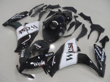 Carena Moto Honda CBR1000RR 2012-2016 - Nero Lucido Bianco West