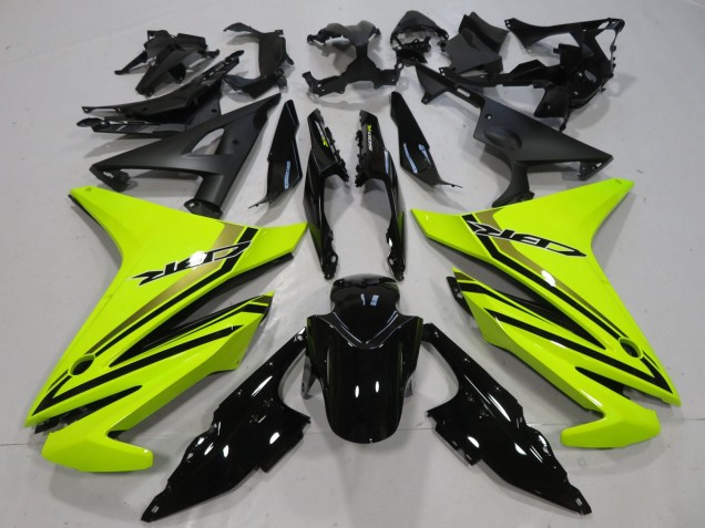 Carena Moto Honda CBR500R 2013-2015 - Neon Giallo Nero Lucido