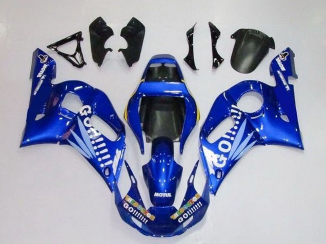 Carena Moto Yamaha YZF R6 1998-2002 - Blu Bianco Go Motul