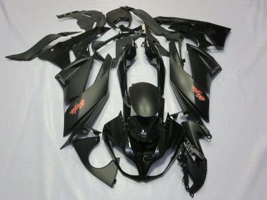 Carena Moto Kawasaki ZX6R 2007-2008 - Nero Opaco Nero Rosso