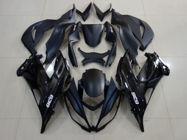 Carena Moto Kawasaki ZX6R 2007-2008 - Nero Opaco Nero Lucido Bianco