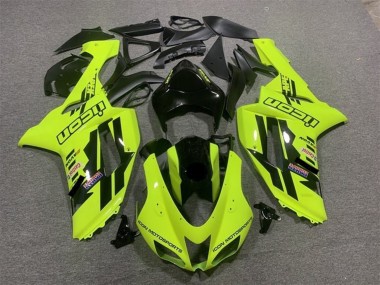 Carena Moto Kawasaki ZX6R 2007-2008 - Neon Giallo Nero Icon