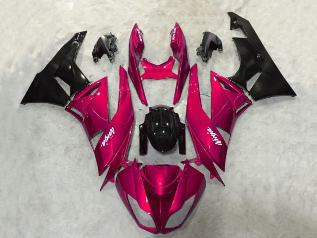 Carena Moto Kawasaki ZX6R 2009-2012 - Caramella Rosso Nero Lucido