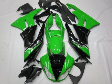 Carena Moto Kawasaki ZX6R 2009-2012 - Verde Nero Lucido Bianco