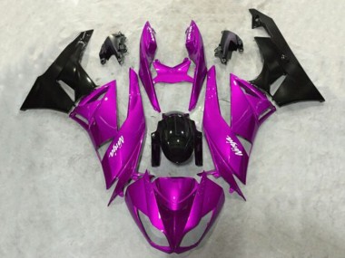 Carena Moto Kawasaki ZX6R 2009-2012 - Viola Nero Lucido