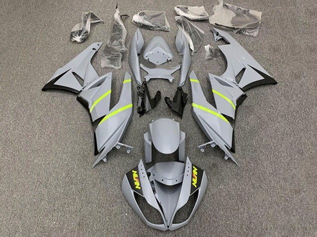 Carena Moto Kawasaki ZX6R 2009-2012 - Grigio Giallo Banda