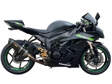 Carena Moto Kawasaki ZX6R 2009-2012 - Nero Opaco Verde