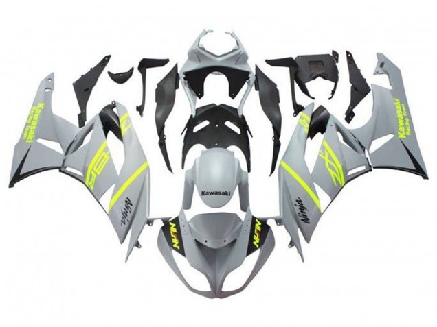 Carena Moto Kawasaki ZX6R 2009-2012 - Grigio Giallo Nero