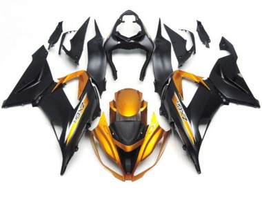 Carena Moto Kawasaki ZX6R 2013-2018 - Nero Opaco Oro
