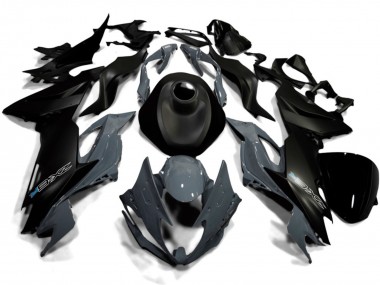 Carena Moto Kawasaki ZX6R 2019-2022 - Nero Opaco Nardo Grigio