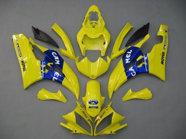 Carena Moto Yamaha YZF R6 2006-2007 - Giallo Blu Motul Michelin Cammello