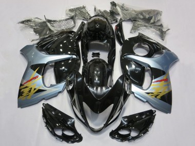 Carene Moto Suzuki GSXR 1300 Hayabusa 2008-2020 - Nero Lucido Azzurro Chiaro Oro