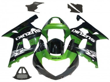 Carena Moto Suzuki GSXR1000 2000-2002 - Verde Nero Lucido Grigio Bianco