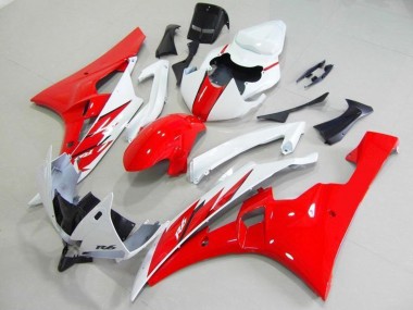 Kit Carena Moto ABS Yamaha YZF R6 2006-2007 - Bianco Rosso