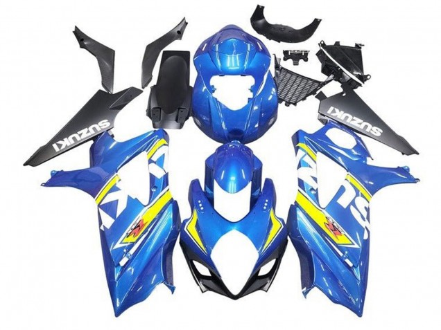 Carena Moto Suzuki GSXR 1000 2005-2006 - Blu Giallo Bianco Nero