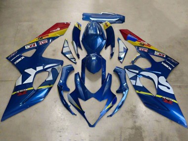Carena Moto Suzuki GSXR 1000 2005-2006 - Blu Bianco Giallo Rosso