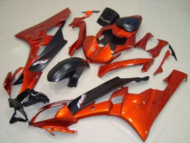 Kit Carena Moto Yamaha YZF R6 2006-2007 - Arancia Nero Opaco