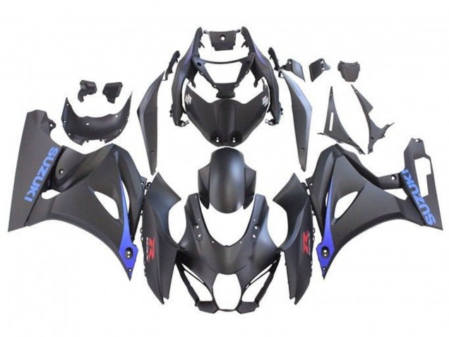 Carena Moto Suzuki GSXR1000 2017-2024 - Nero Opaco Blu