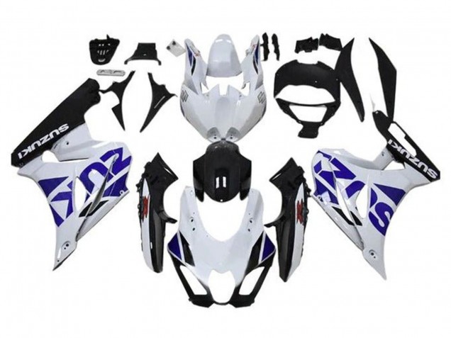 Carena Moto Suzuki GSXR1000 2017-2024 - Bianco Blu Nero