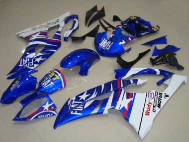 Carena Moto Yamaha YZF R6 2008-2016 - Bianco Blu Fiat Motul Michelin 27