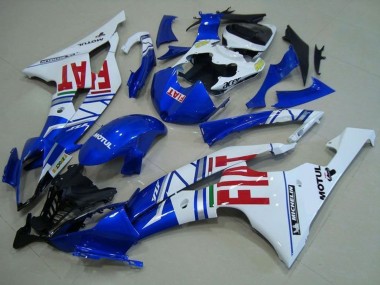 Carena Moto Yamaha YZF R6 2008-2016 - Bianco Blu Rosso Fiat Motul Michelin
