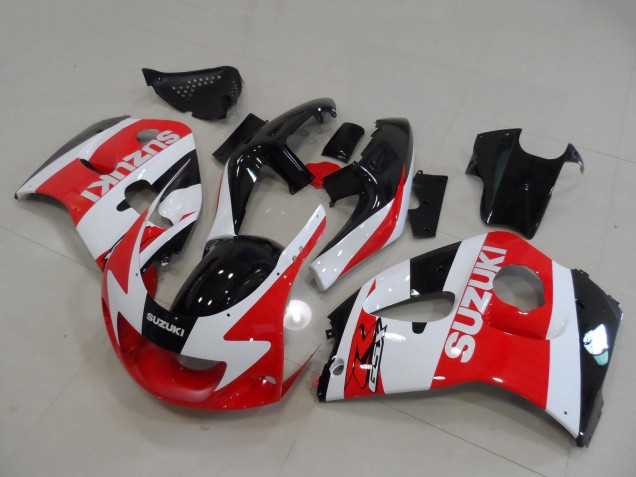 Carena Moto Suzuki GSXR 600 / GSXR 750 1996-2000 - Rosso Bianco Nero
