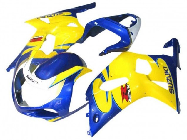 Carena Moto Suzuki GSXR 600 / GSXR 750 2001-2003 - Blu Giallo Bianco