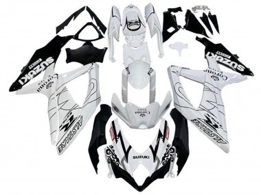 Carena Moto Suzuki GSXR 600 / GSXR 750 2008-2010 - Bianco Nero Alstare Corona Extra Motul