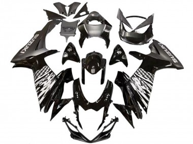 Carena Moto Suzuki GSXR 600 / GSXR 750 2011-2024 - Nero Lucido Argento