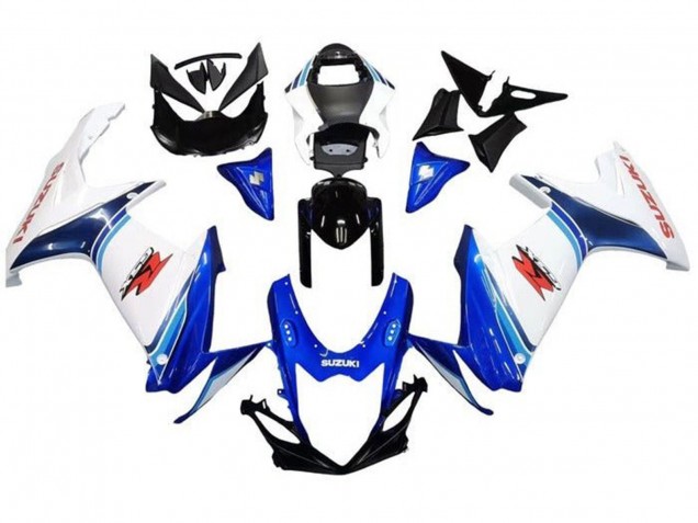 Carena Moto Suzuki GSXR 600 / GSXR 750 2011-2024 - Bianco Blu Nero Lucido Rosso