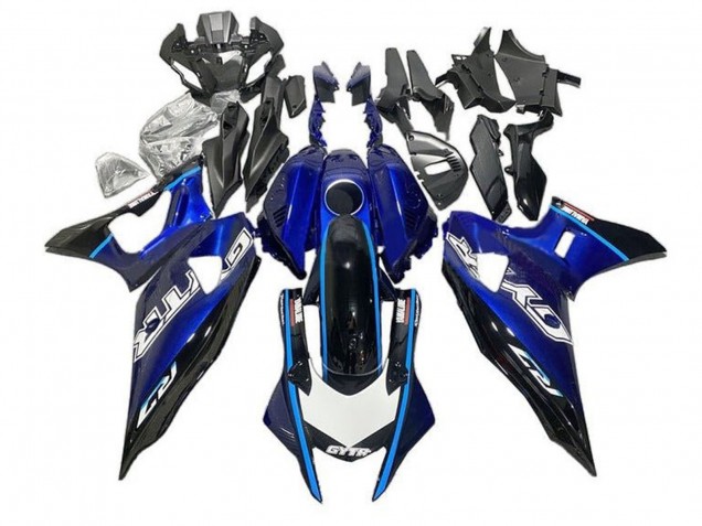 Carena Moto Yamaha YZF R7 2021-2024 - Blu Nero Azzurro Chiaro