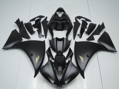 Carena Moto Yamaha YZF 1000 R1 2009-2011 - Nero Opaco Oro Decal