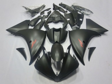 Carena Moto Yamaha YZF 1000 R1 2009-2011 - Nero Opaco Rosso Decal